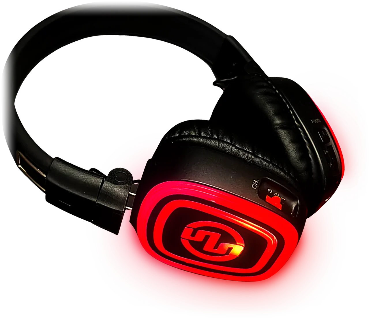Casque sans fil SX-839 avec LED rouges allumées